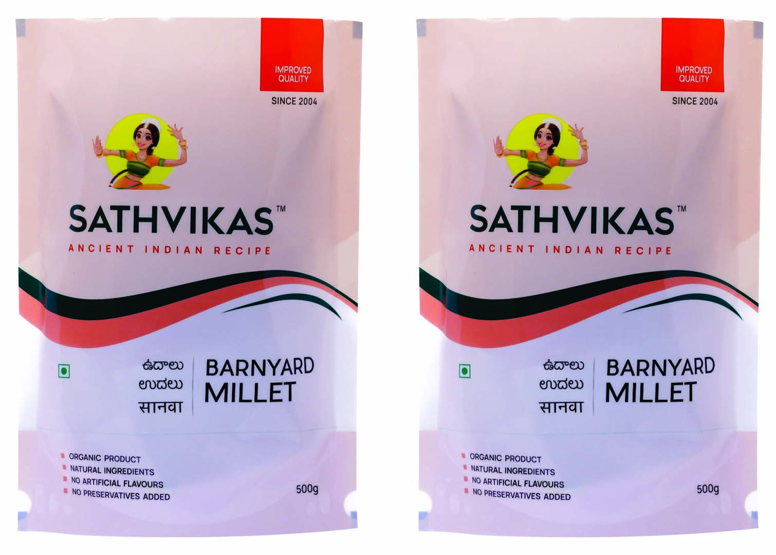 Sathvikas Udarlu / Barnyard Millet (500 grams) Pack Of 2.